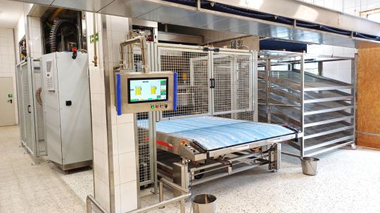 Montaż pieców wsadowych MIWE ideal z systemem załadunku MIWE athlet oraz robotem AMOS, Łomża